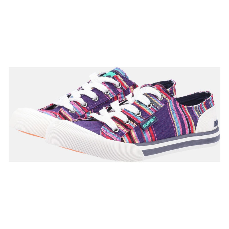 Rocket Dog Jazzin Cotton Women's Purple Multi Sneakers