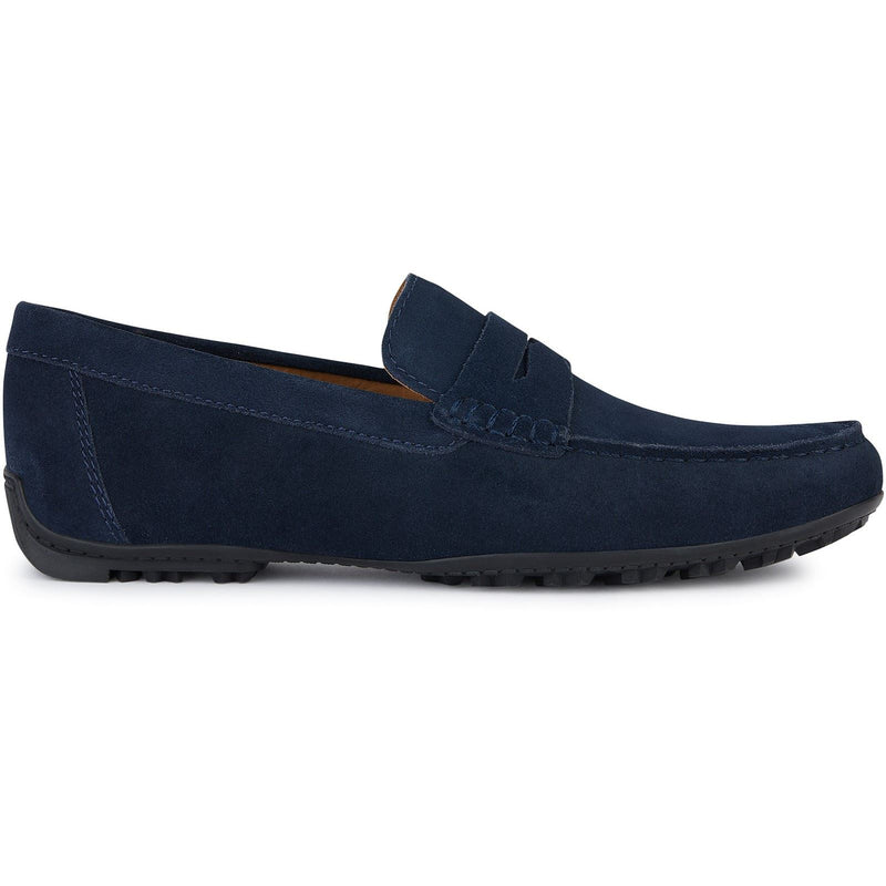 Geox U KOSMOPOLIS + GRIP Leather Men's Navy Loafers
