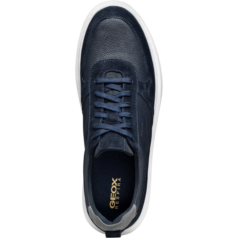 Geox U DEIVEN Leather/Suede Men's Navy Sneakers