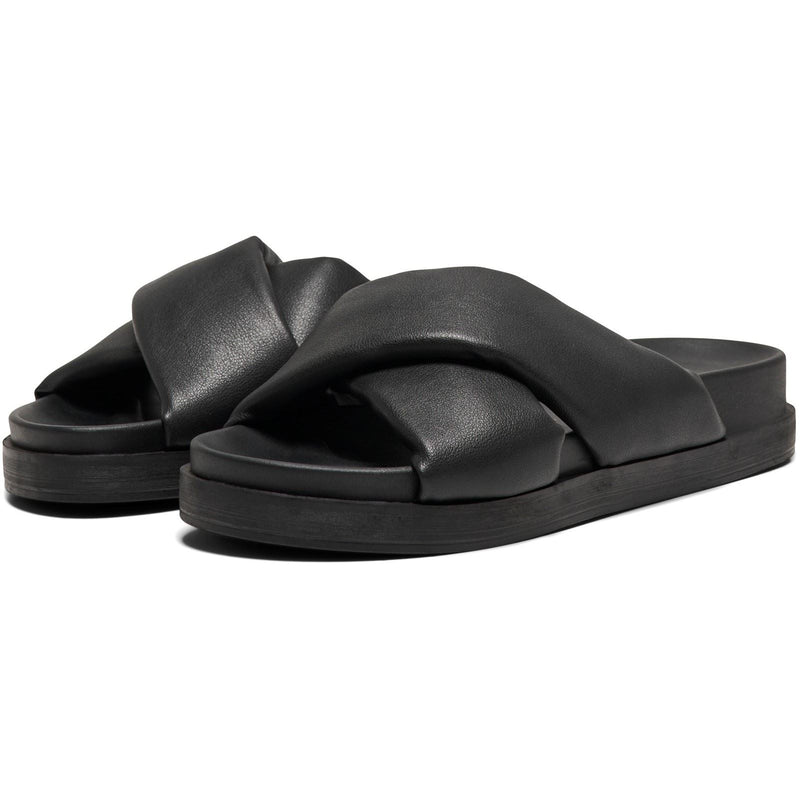 ONLY MINNIE-12 Synthetic Women's Black Mules