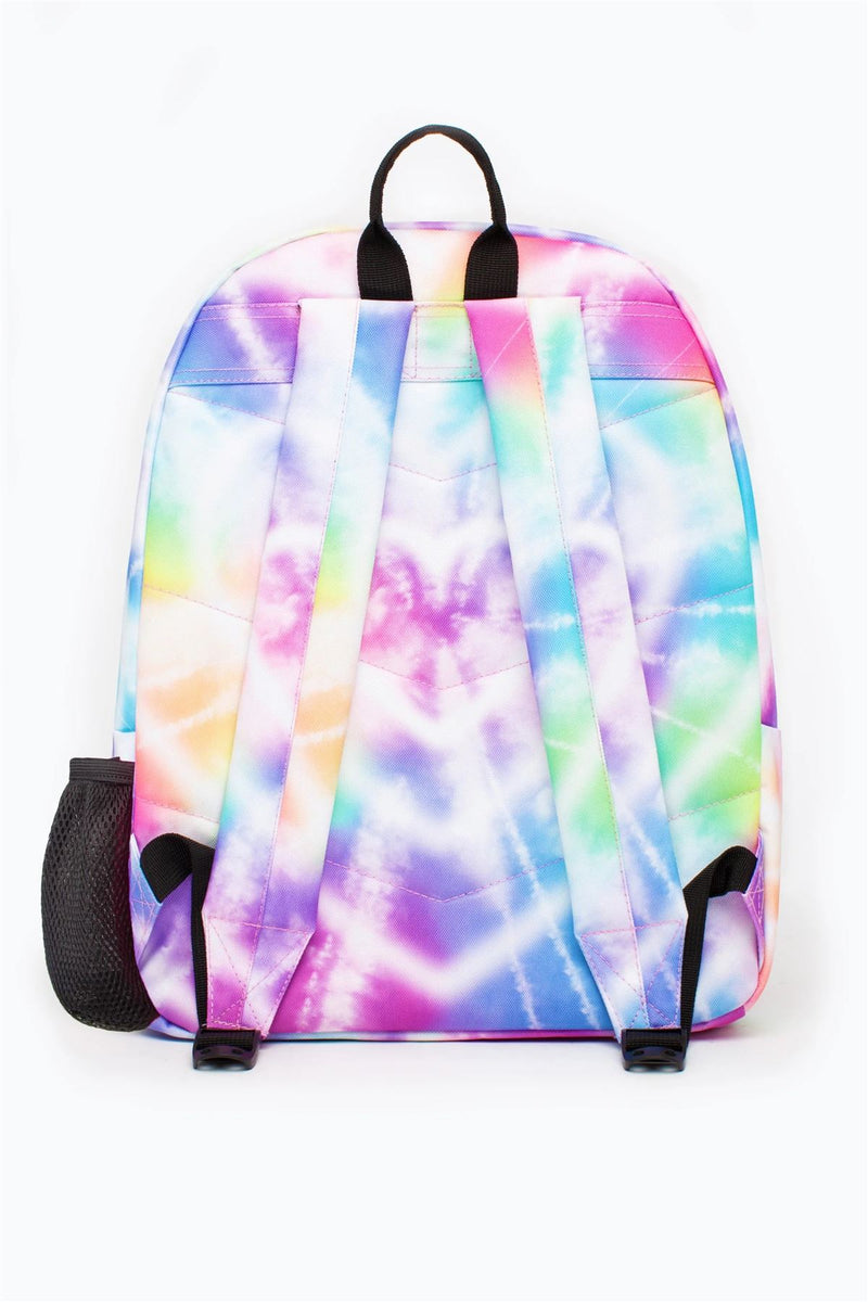 Hype Iconic Girl's Rainbow Heart Tie Dye Backpack