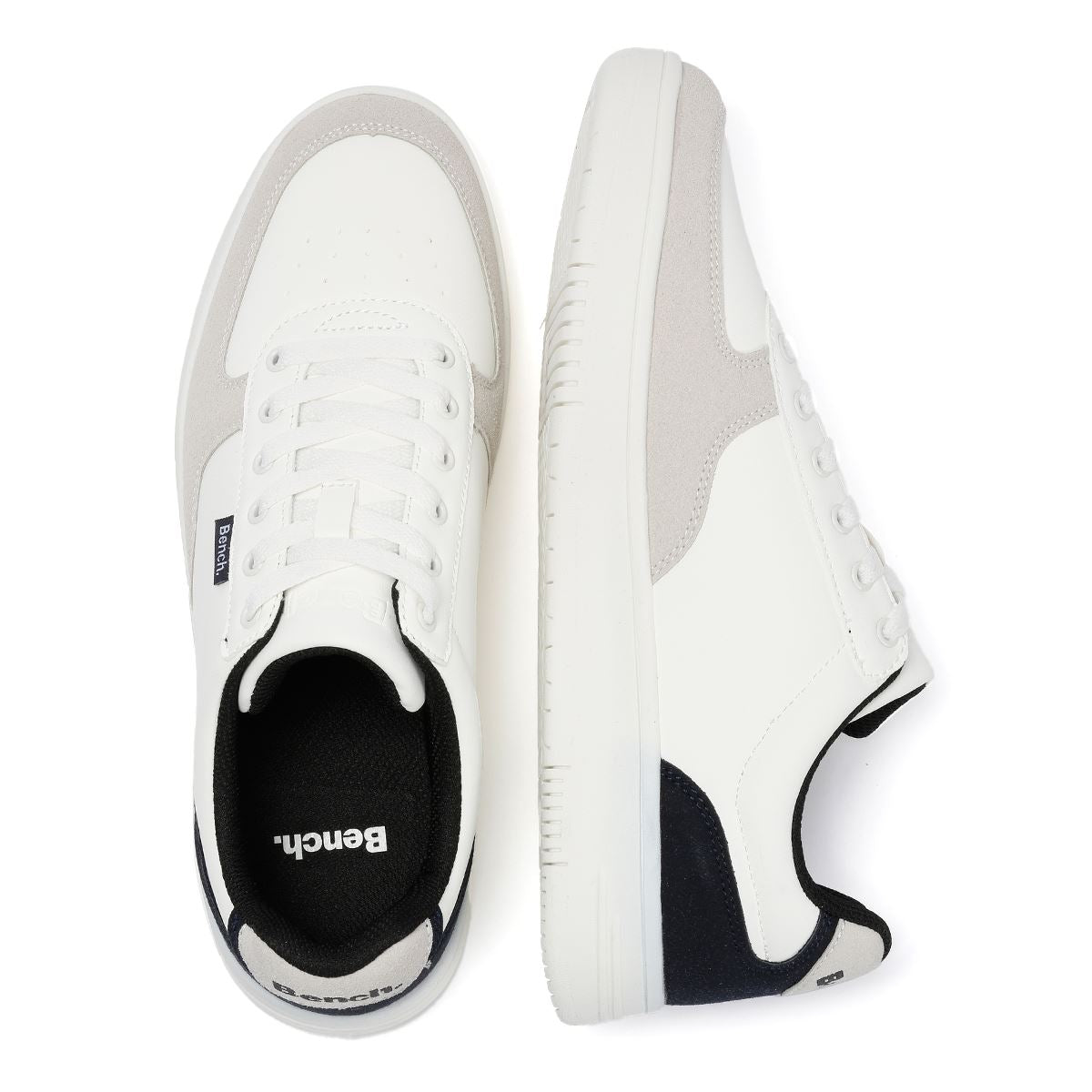 Bench Grainger Men's White/Gray Sneakers
