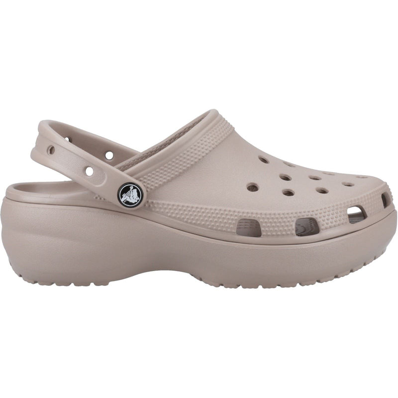 Crocs Classic Platform Clog Women's Taupe Clogs