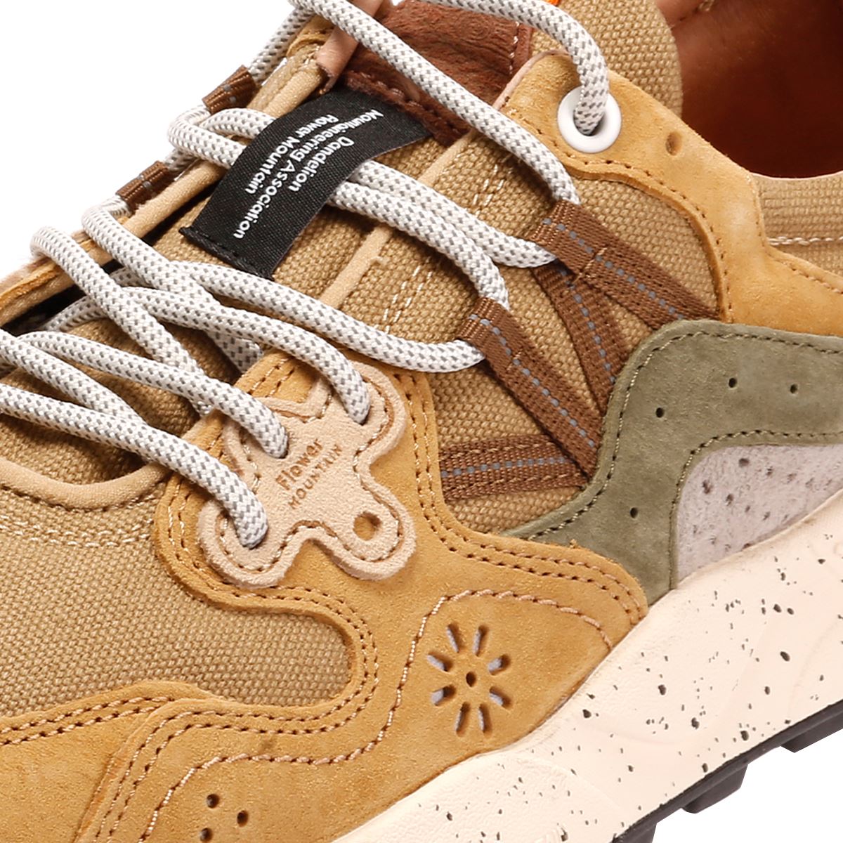 Flower Mountain Yamano 3 Men's Khaki/Green Sneakers