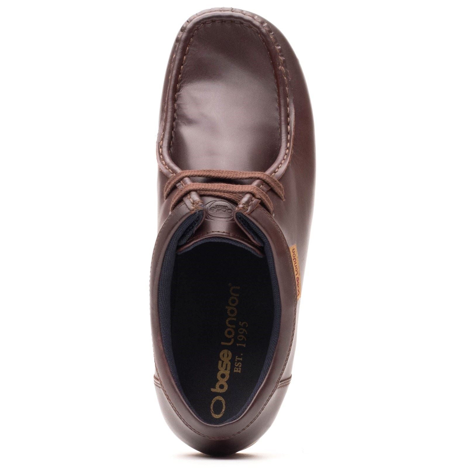 Base London Koko Leather Men's Chestnut Moccasins Shoes