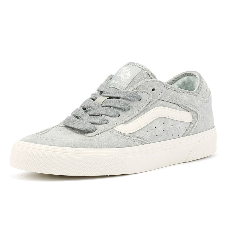 Vans Rowley Classic Suede Women's Aqua Gray Sneakers
