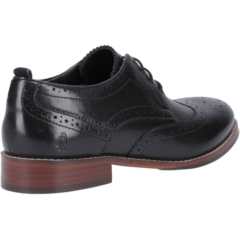 Hush Puppies Natalia Leather Women's Black Brogues Shoes