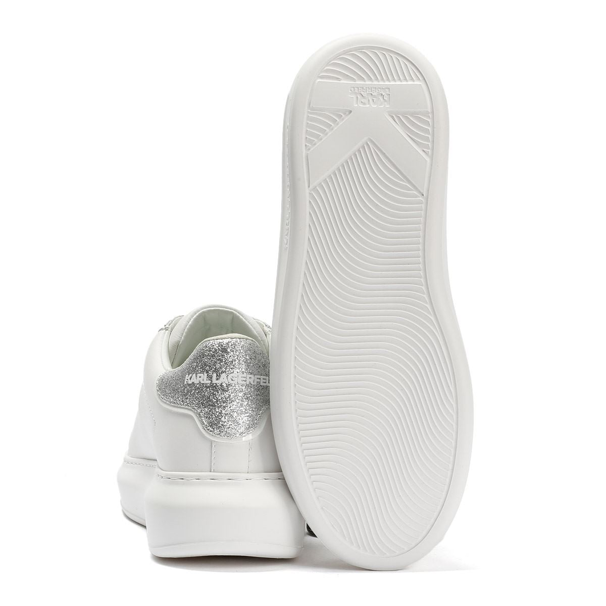 Karl Lagerfeld Kapri Konstellation Leather Women's White/Silver Sneakers
