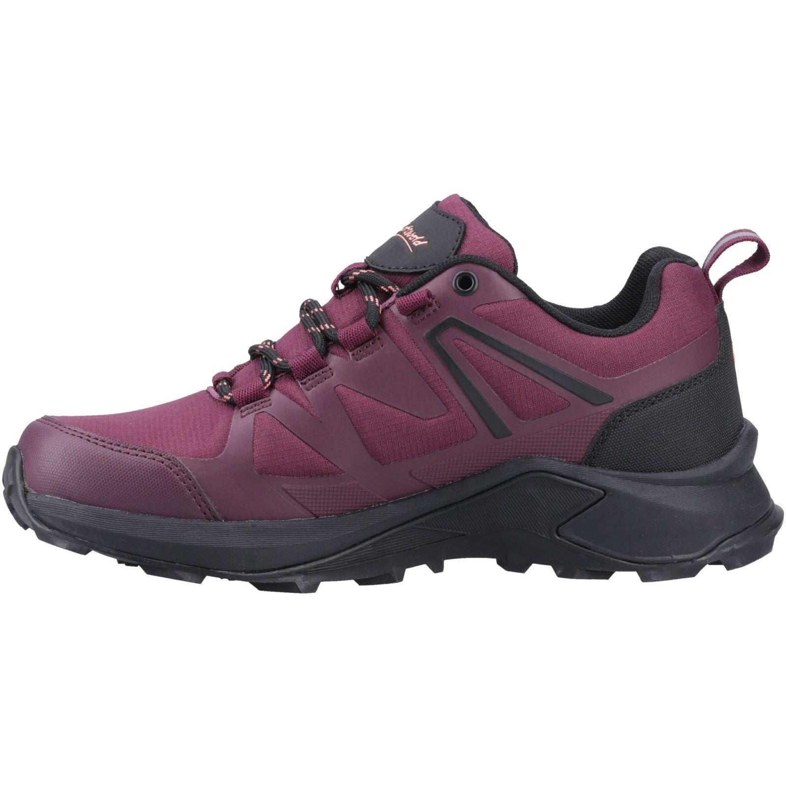 Cotswold Horton Low Textile Women's Burgundy Hiking Shoes
