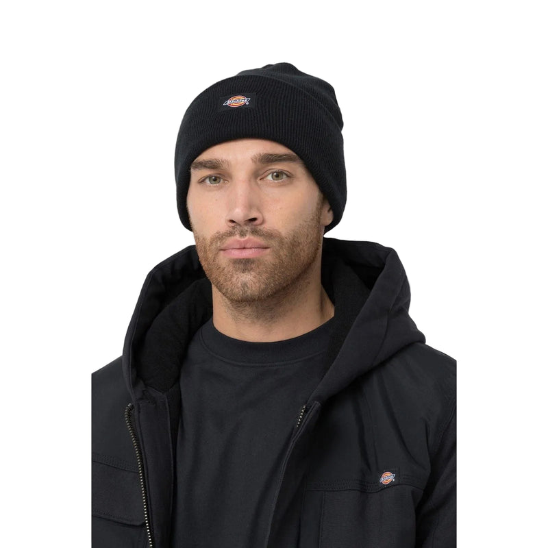 Dickies Acrylic Cuffed Unisex Adults Black Beanie Hat