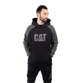 Caterpillar Raglan Cotton Men's Black Hooded Sweatshirt