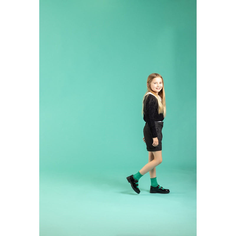 Hush Puppies Ella Patent Junior Leather Girls's Black Shoes