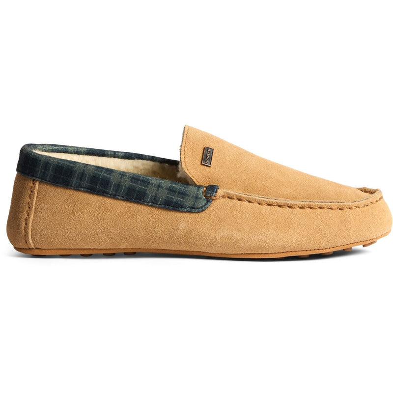 Hunter Moccassin Slipper Suede Men's Biscuit Slippers