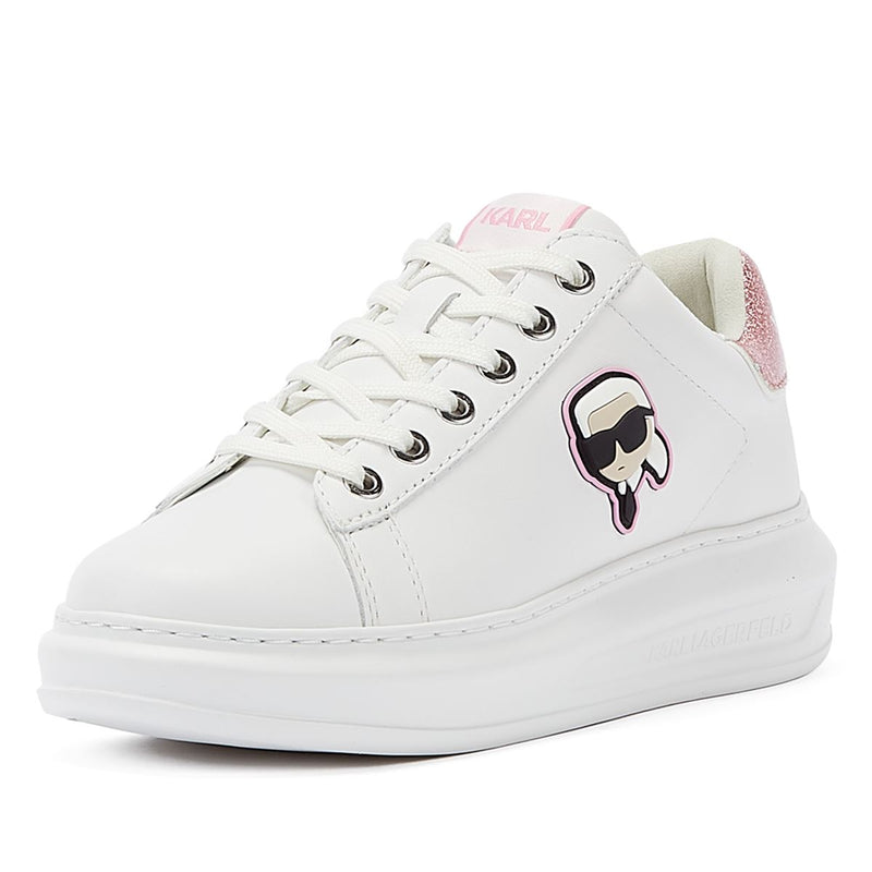 Karl Lagerfeld Kapri NFT LO Lace Women's White/Pink Sneakers