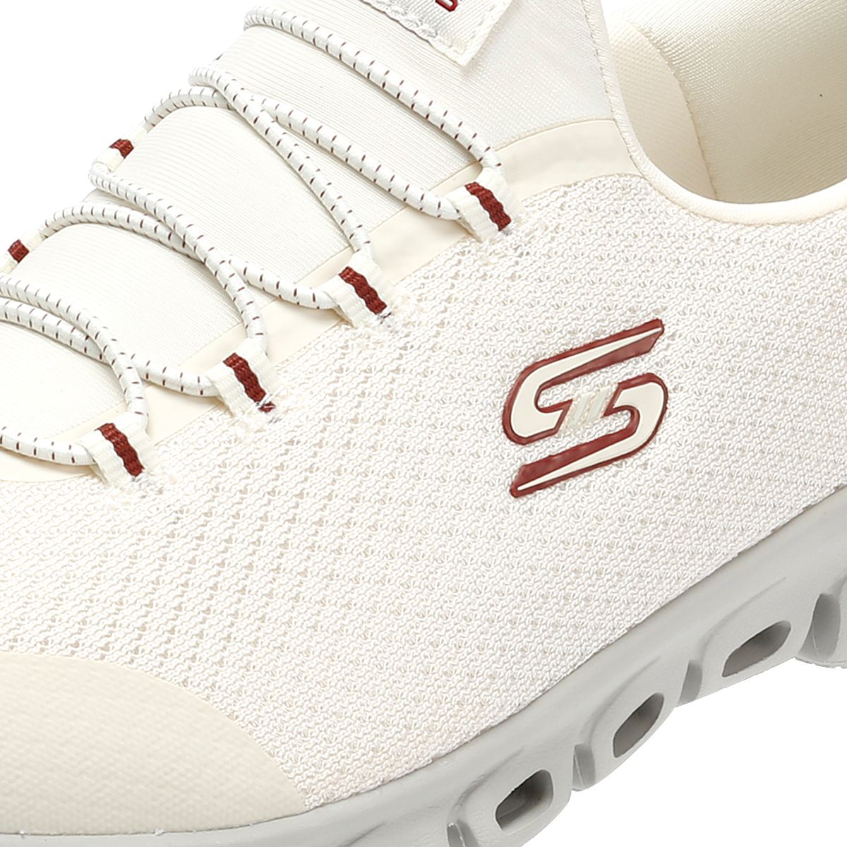 Skechers Slip-Ins Glide Step Vibey Mesh Women's White Sneakers