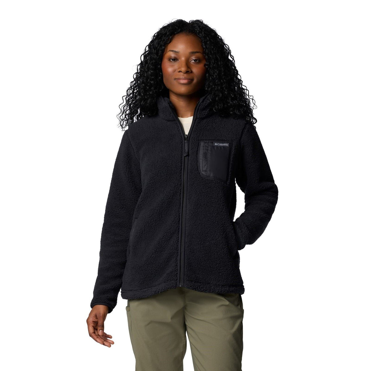 Columbia West Bend Full Zip Women's Black Fleece Jackets