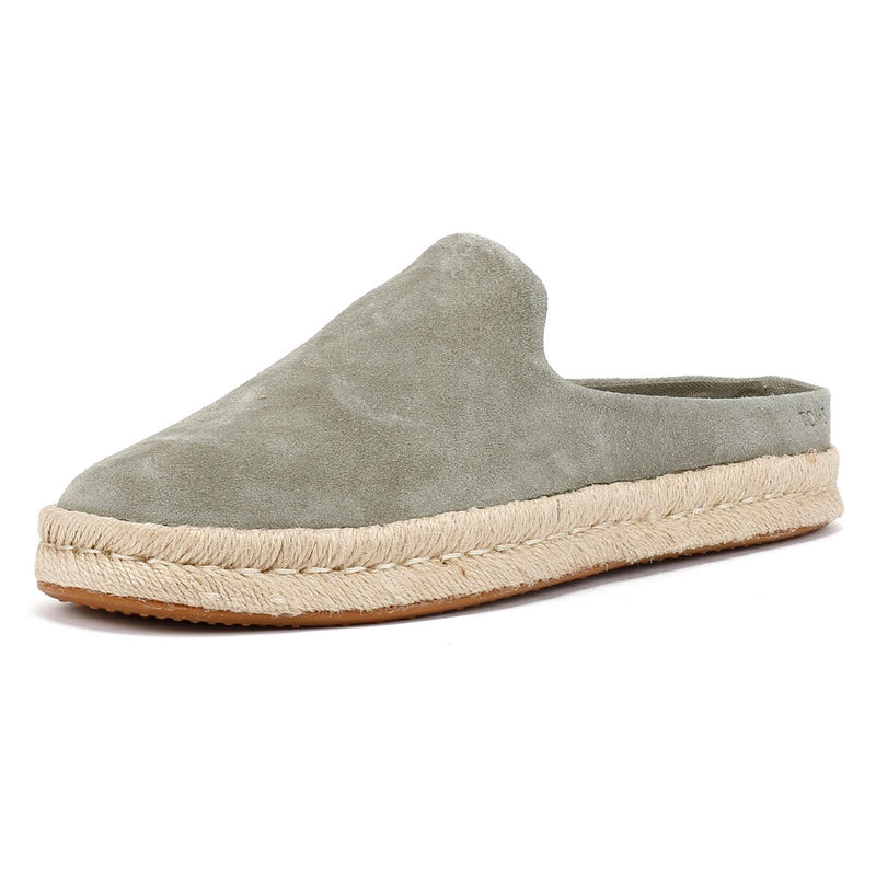 TOMS Santiago Suede Men's Vetiver Gray Mules