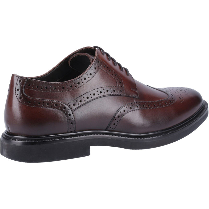 Hush Puppies Kingston Leather Men's Chocolate Brogues Shoes