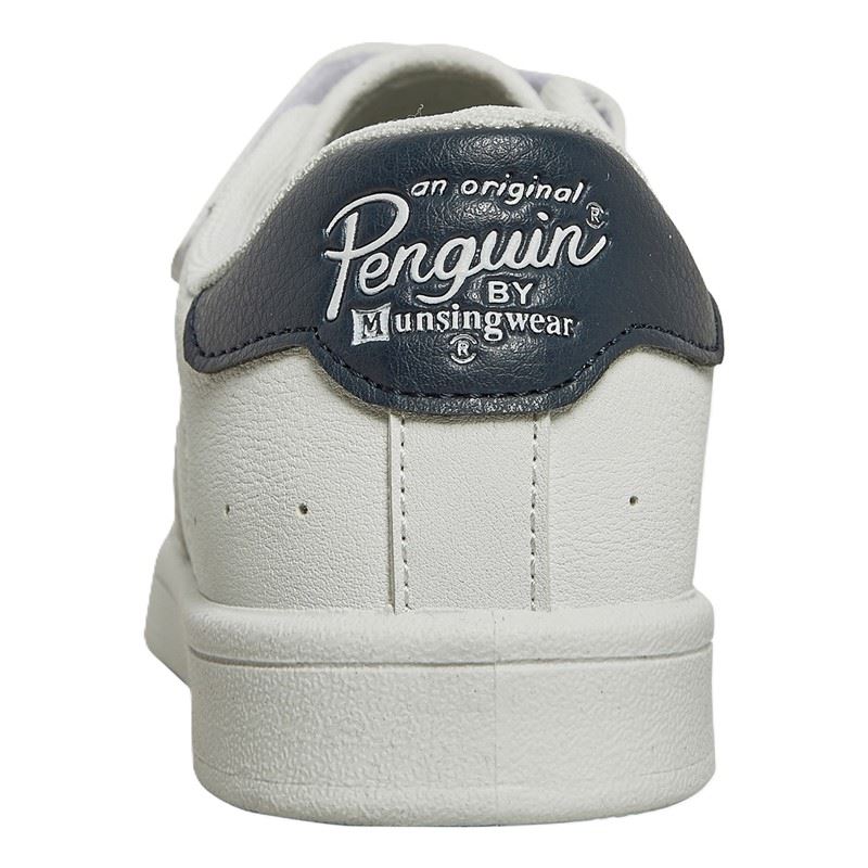 Penguin Junior Marble White/Navy Sneakers
