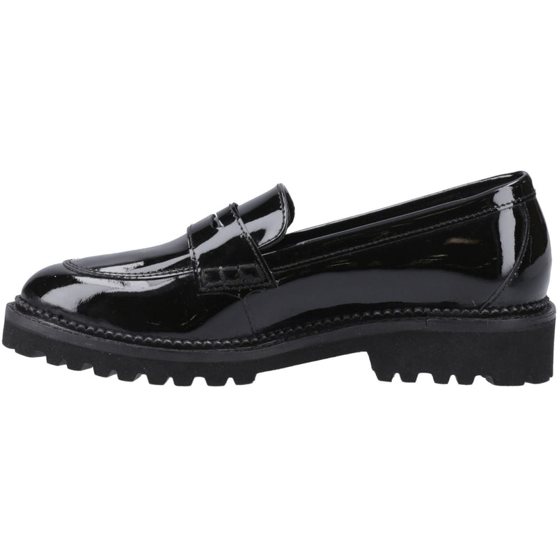 Hush Puppies Grazia Leather Girls's Black Loafers