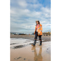 Muck Boots Grit S5 Rubber Women's Black/Orange Wellington Boots