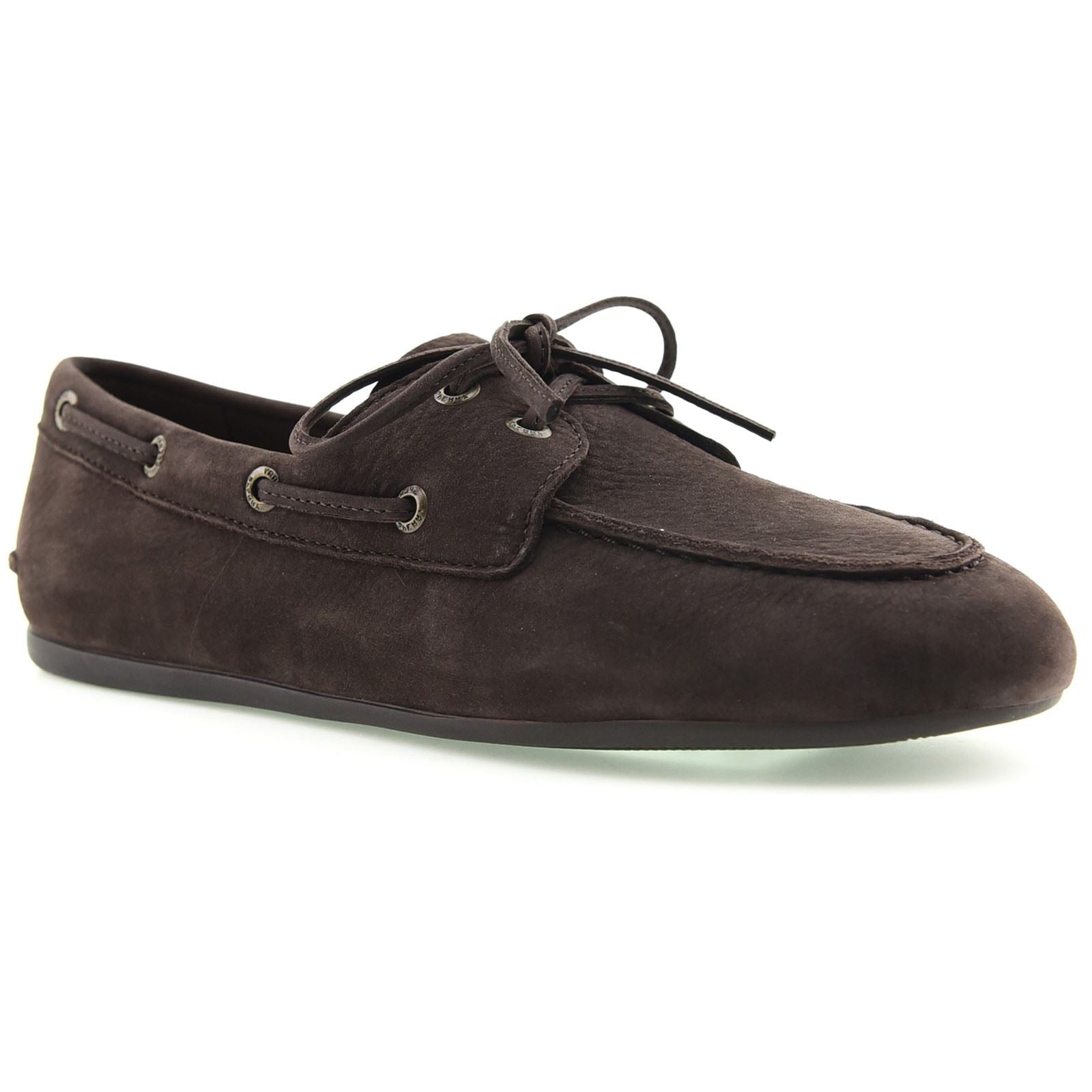 Sperry Slim Leather Women's Dark Brown Boat Shoes