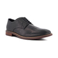 Dune Stanley Leather Men's Black Oxford Shoes