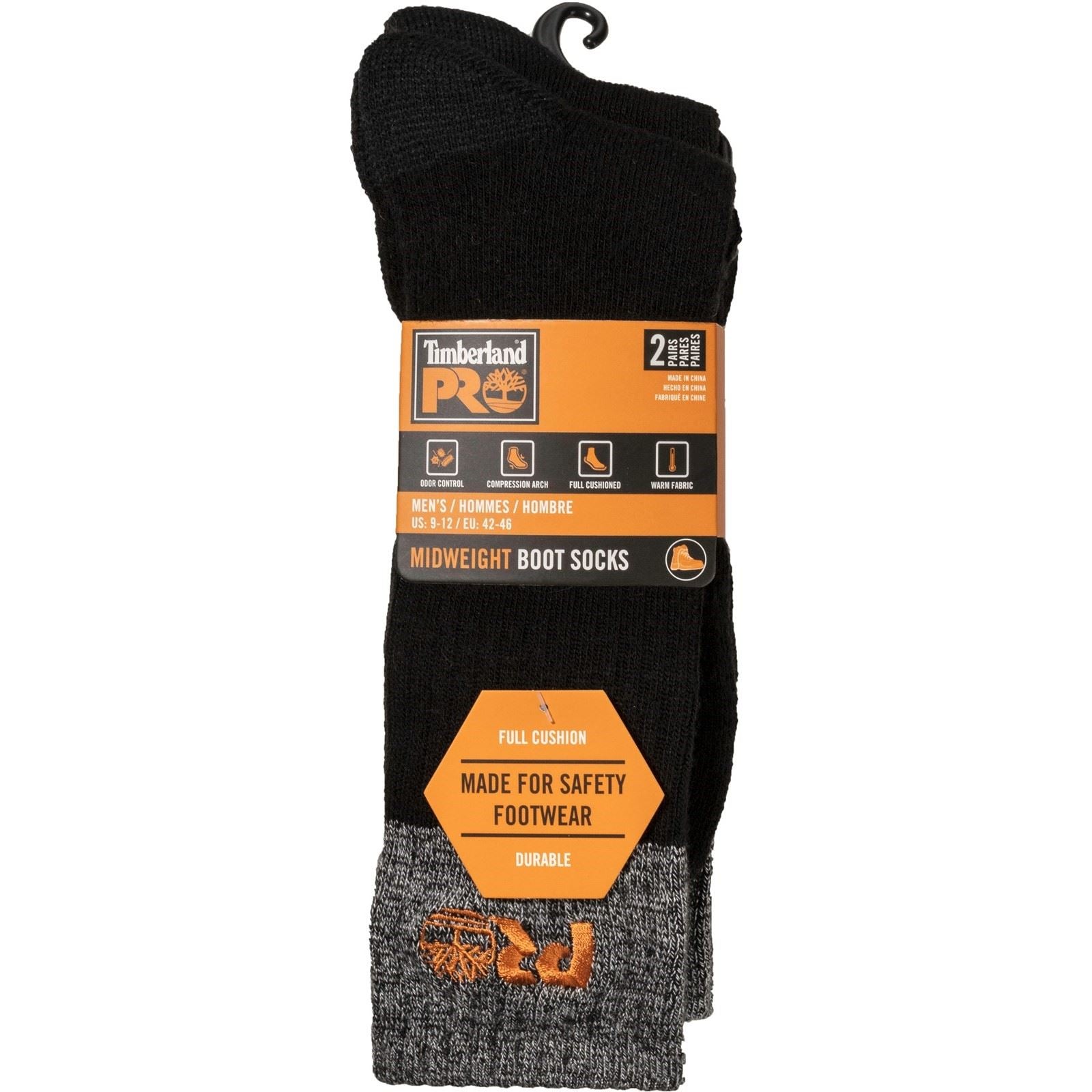 Timberland Pro Colour Block Men's Black Work Socks