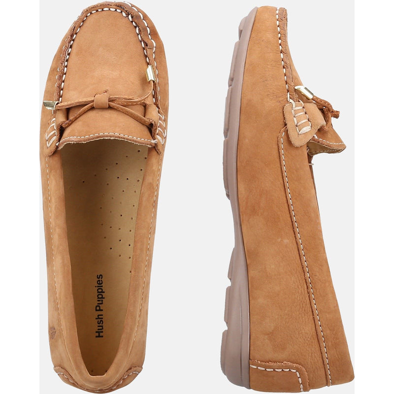 Hush Puppies Maggie Leather Women's Tan Loafers