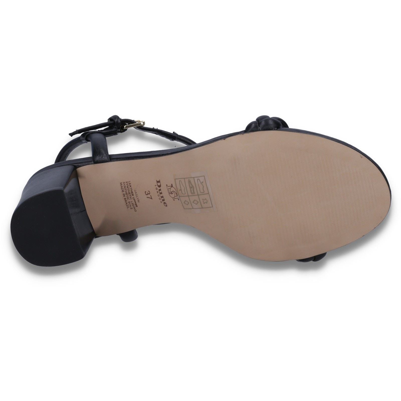 Dune Jaslyn Leather Women's Black Heels