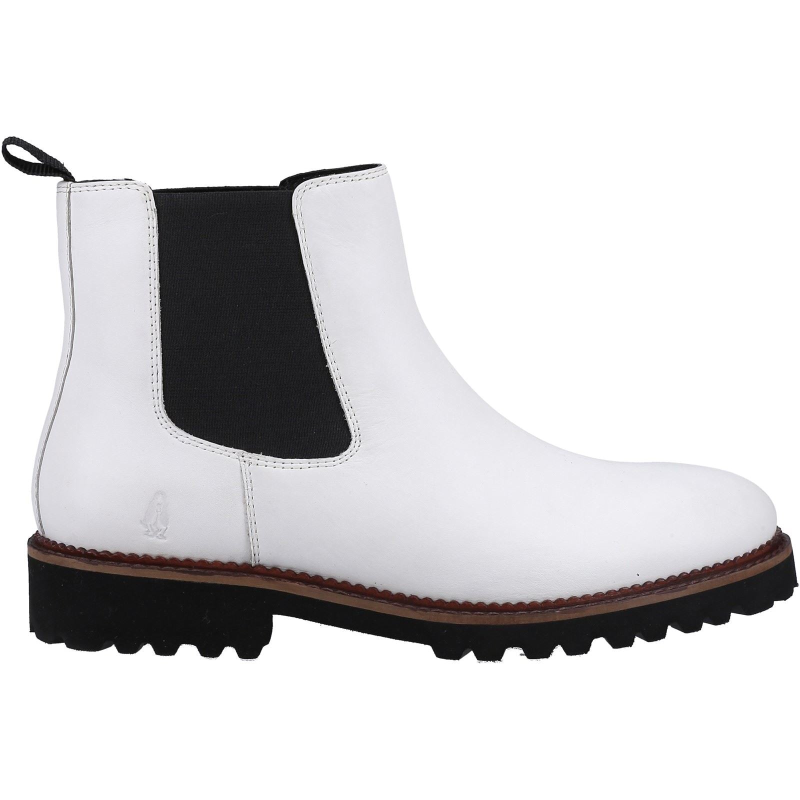 Hush Puppies Gwyneth Chelsea Suede Women's White Boots