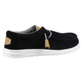 HEYDUDE Wally Craft Leather Men's Black Boat Shoes