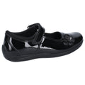 Hush Puppies Jessica Junior Girls Black Patent Leather Shoes