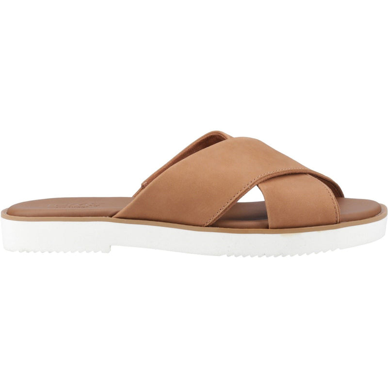 TOMS Mae Crossover Leather Women's Brown Sandals