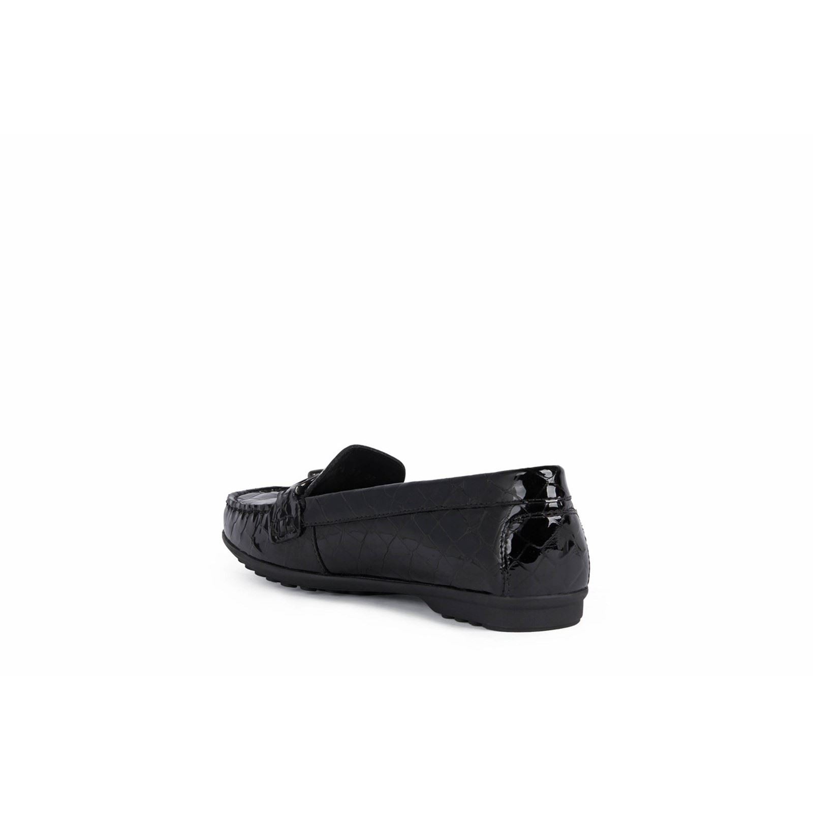 Geox Elidia 100% Leather Bovine Coated Women's Dark Burgundy Moccasins Shoes