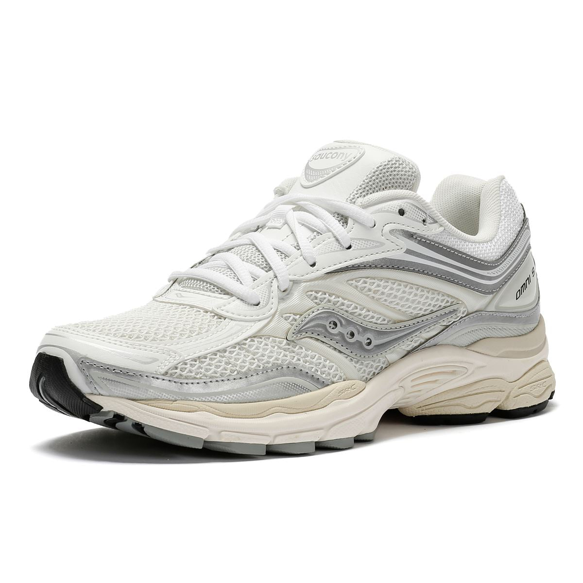 Saucony ProGrid Omni 9 White/Silver Sneakers