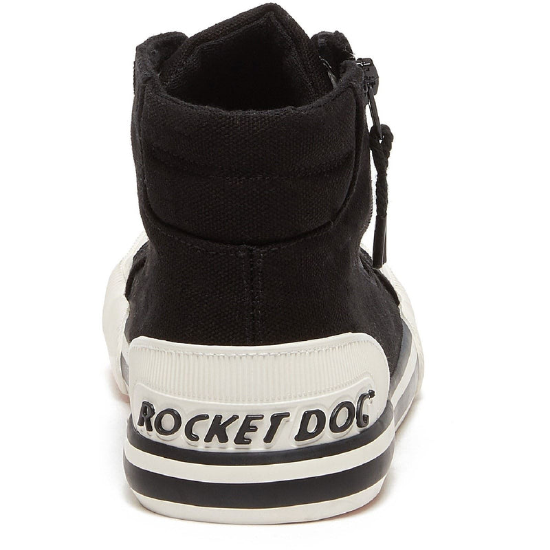Rocket Dog Jazzin Hi Cotton Women's Black Sneakers