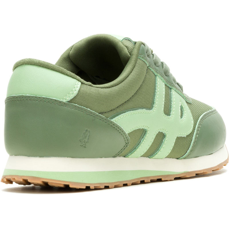 Hush Puppies Seventy8 Leather Women's Olive Sneakers