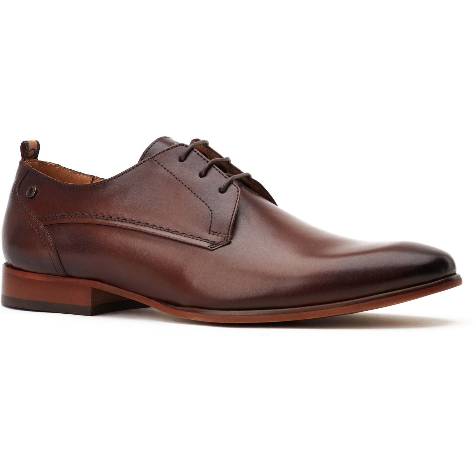 Base London Gambino Leather Men's Dark Brown Lace-Up Shoes