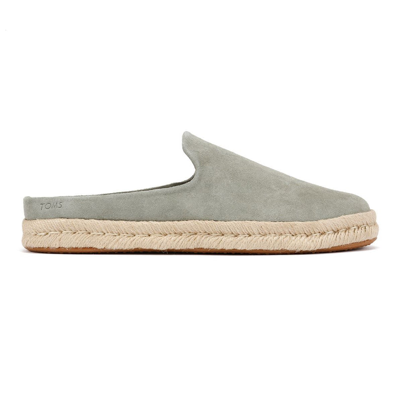 TOMS Santiago Suede Men's Vetiver Gray Mules