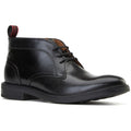 Base London Lincoln Leather Men's Black Ankle Boots