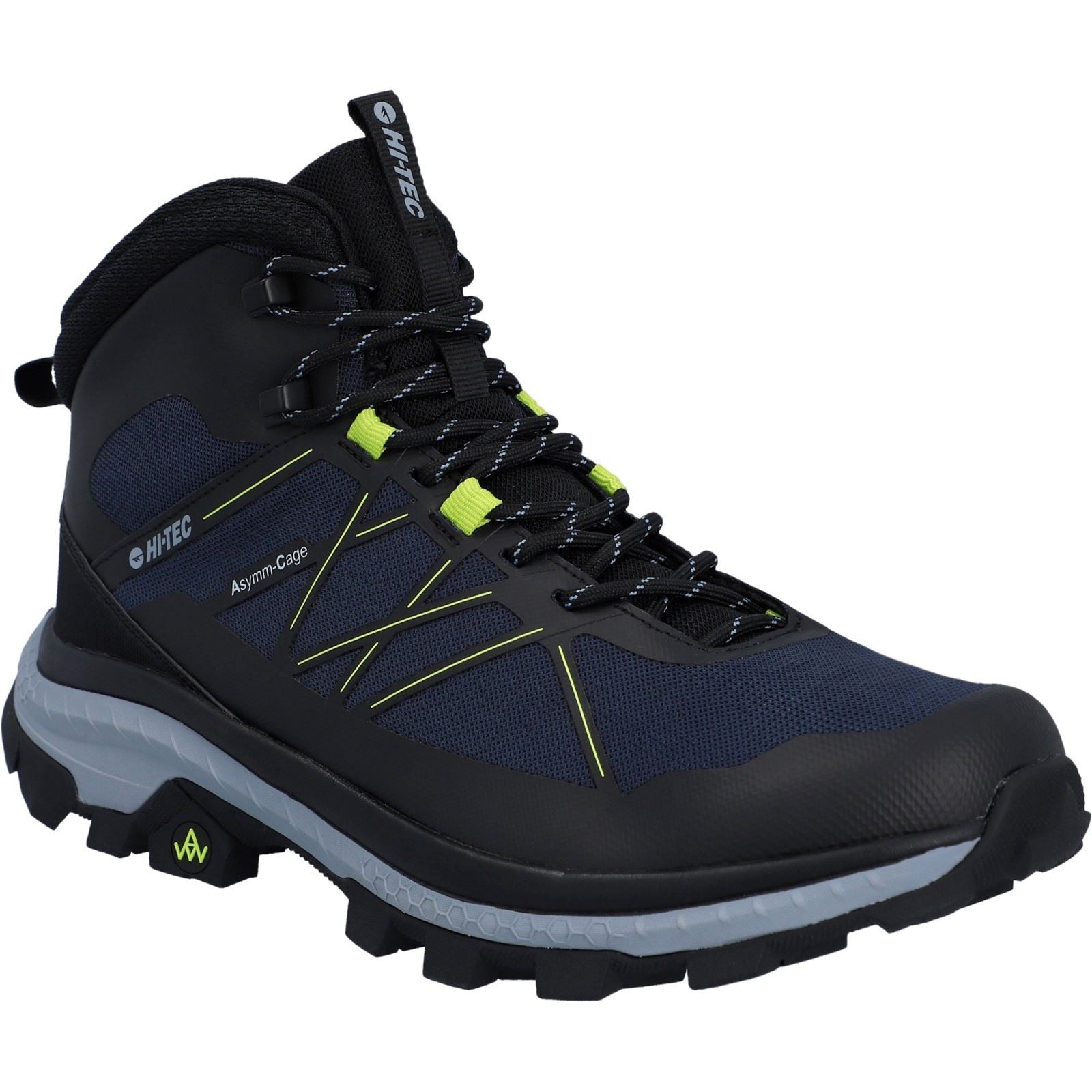 Hi-Tec Infuse Mid Polyester Men's Black/Spellbound/Acid Lime Hiking Boots