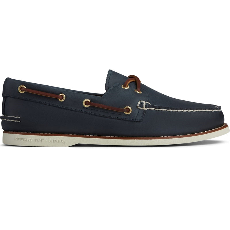 Sperry Gold Cup Authentic Original Leather Men's Navy Boat Shoes