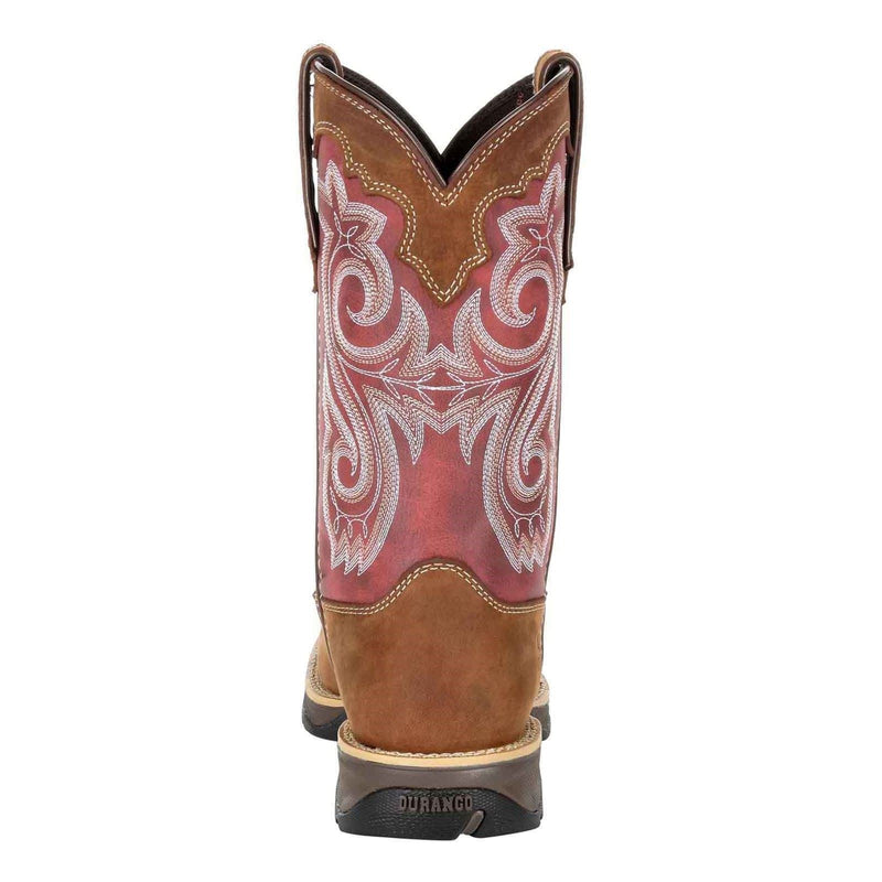 Durango Lady Rebel Leather Women's Briar Brown/Rusty Red Boots