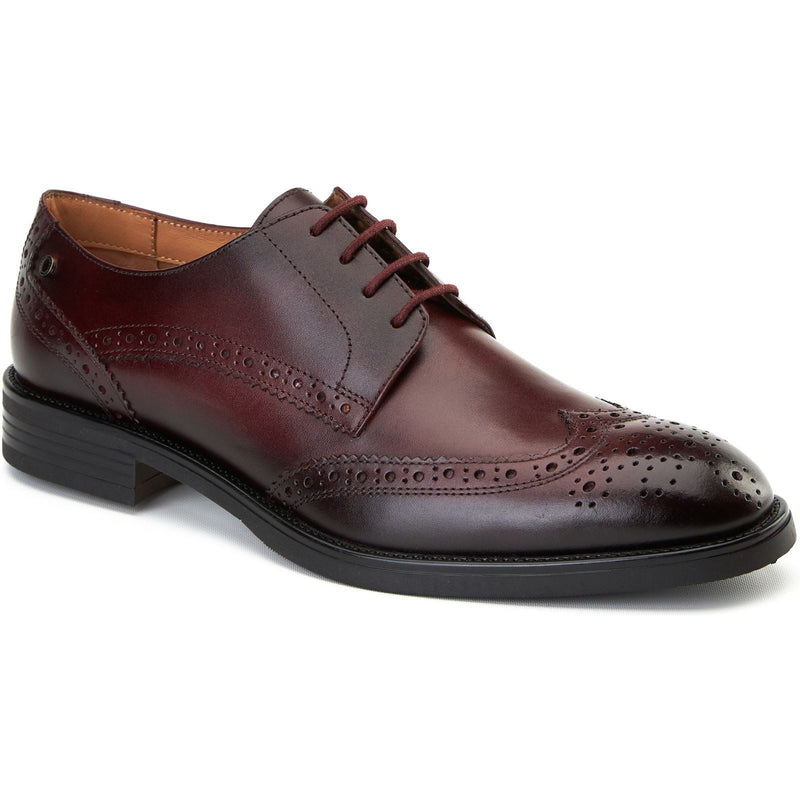Base London Pocket Leather Men's Bordo Brogues Shoes
