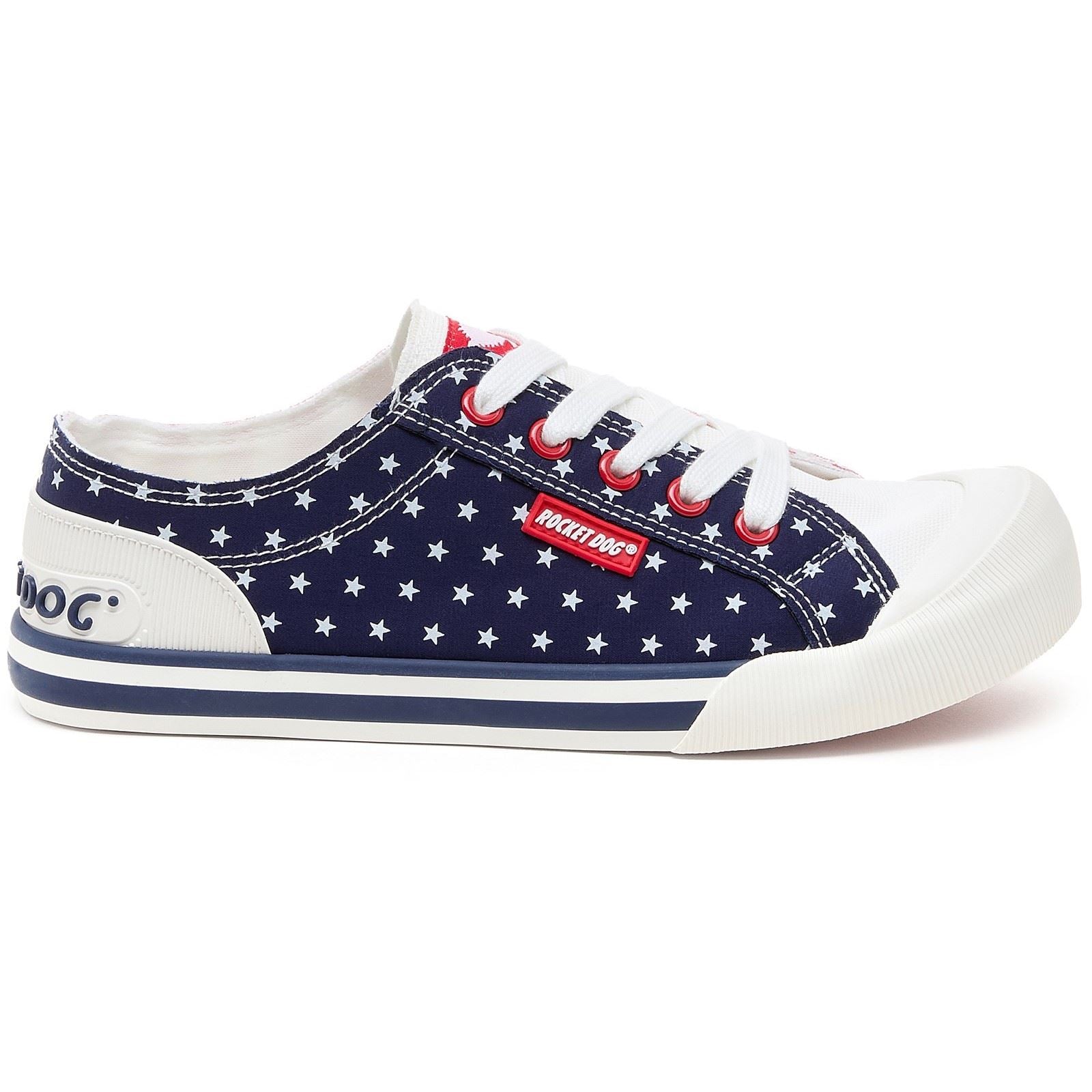 Rocket Dog Jazzin Spangle Cotton Women's Red/Navy Sneakers