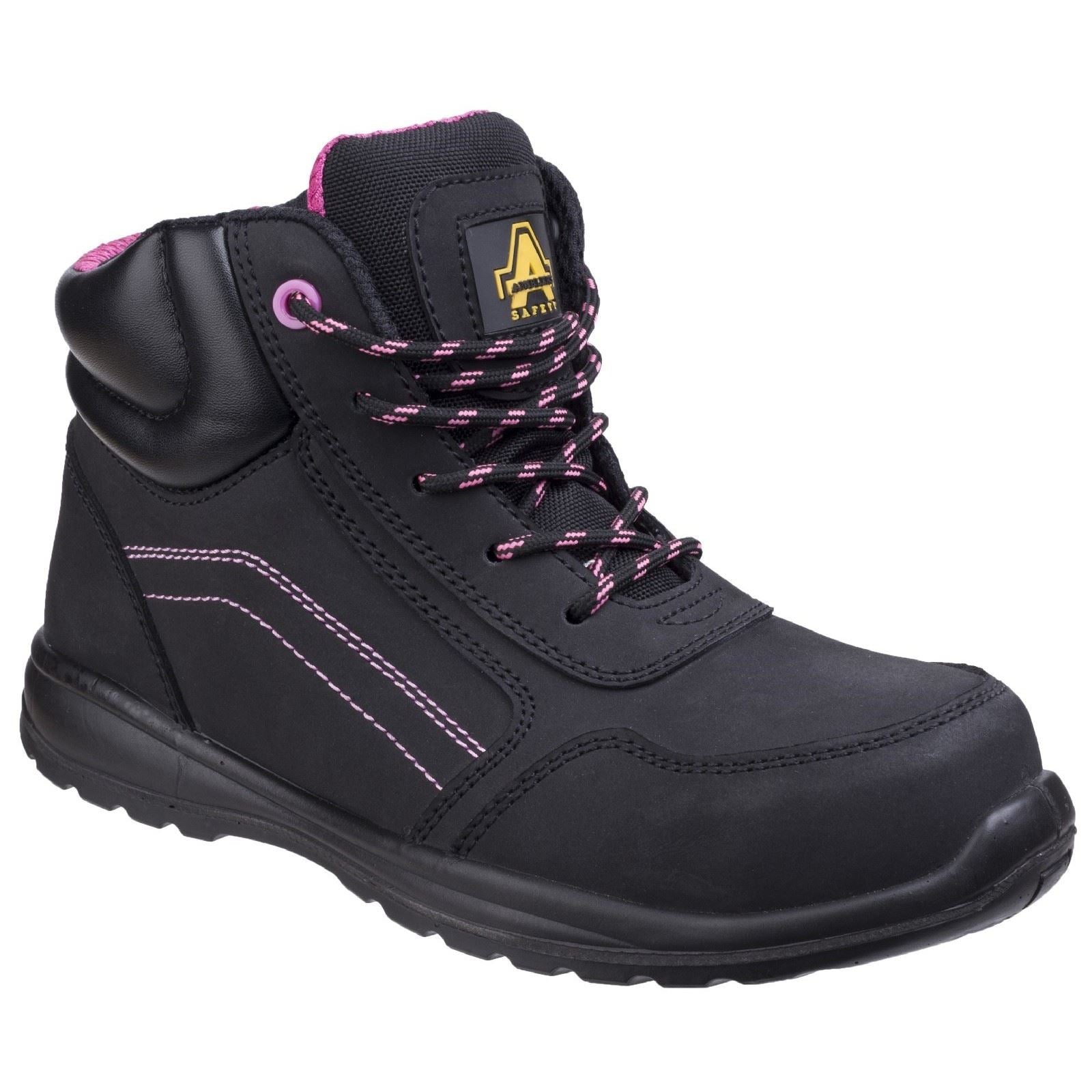 Amblers Safety AS601 Lydia Action Leather Women's Black Safety Boots