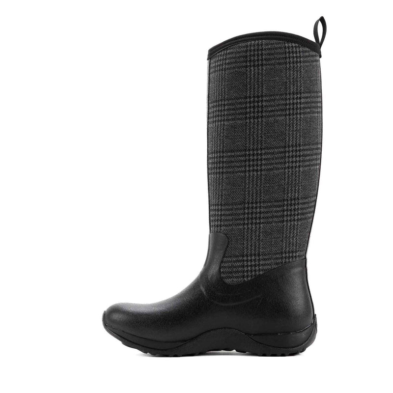 Muck Boots Arctic Adventure Rubber Women's Black/Plaid Winter Knee High Boots