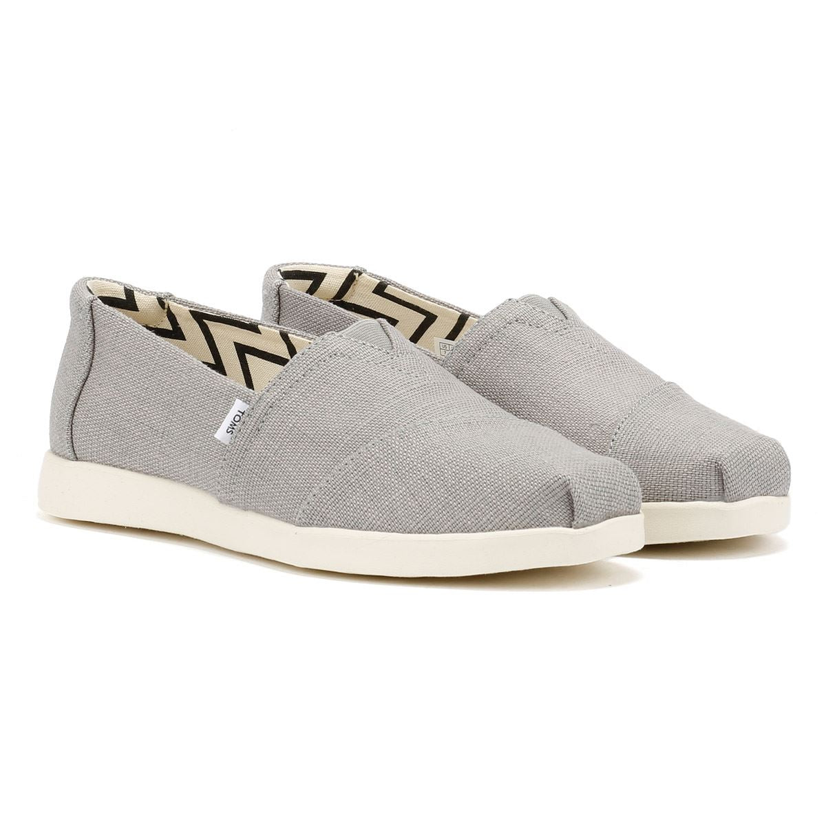 TOMS Alpargata Plus Heritage Canvas Women's Drizzle Gray Espadrilles