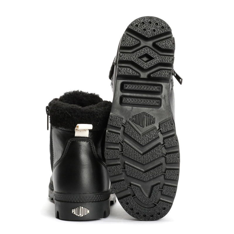 Palladium Pampa HI Snow Warm Leather Women's Black Boots